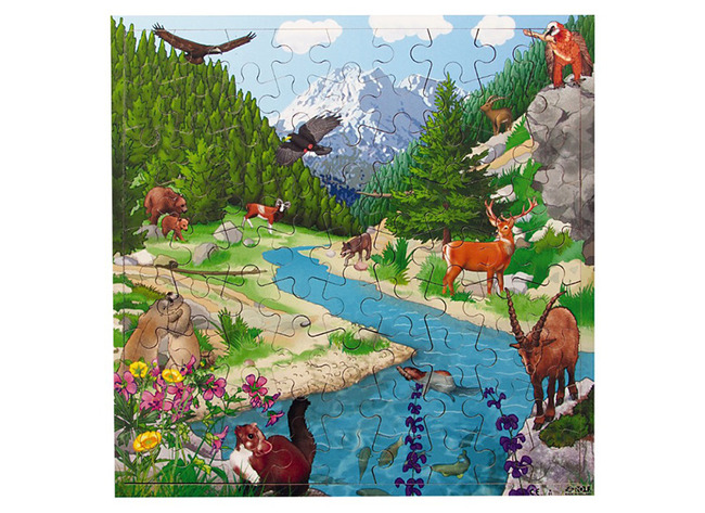 Puzzel - Themapuzzel - Rolf Connect - Bergen - 81 Stukjes - Met App - Augmented Reality - Hout - Per Stuk