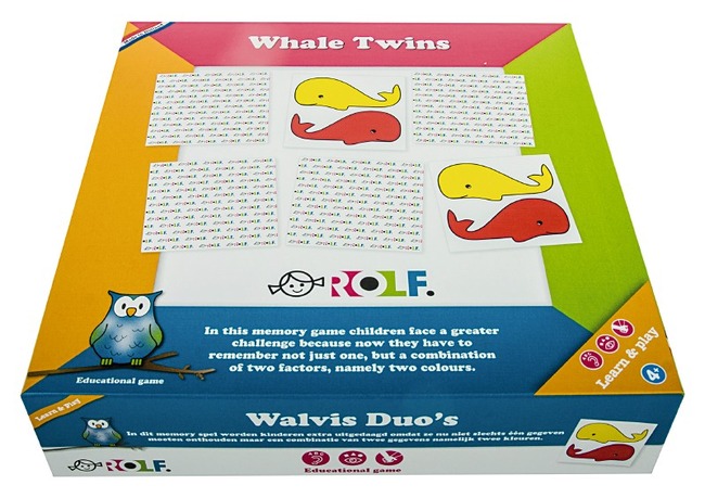 Spel - Kleurenspel - Walvis Duo's - Per Stuk