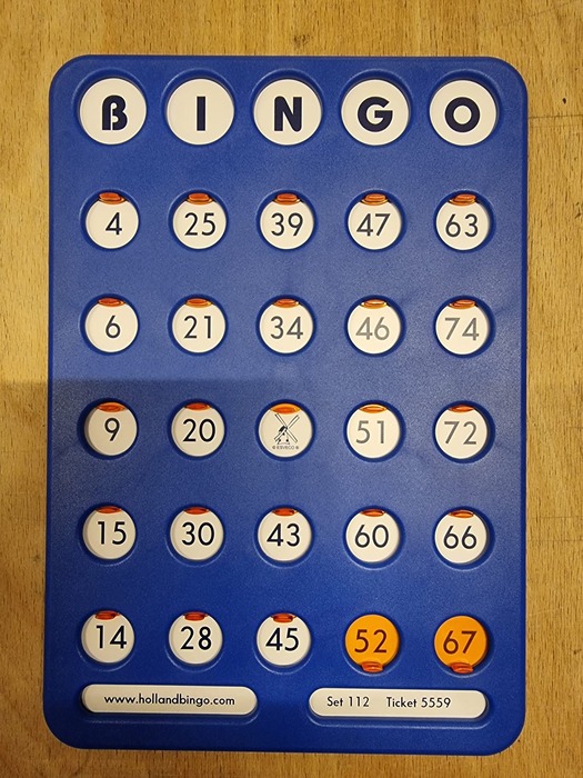 Spellen - Bingoplank Met Schuifjes - Per Stuk