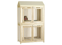 Bed - duo hoogslaper II - Profi open hout - naturel - per stuk