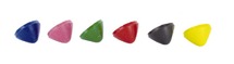 Waskrijt - navulling - easy grip - set van 6 assorti