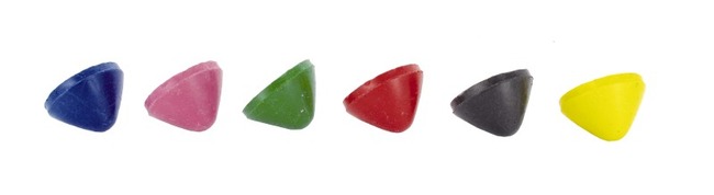 Waskrijt - Navulling - Easy Grip - Set Van 6 Assorti