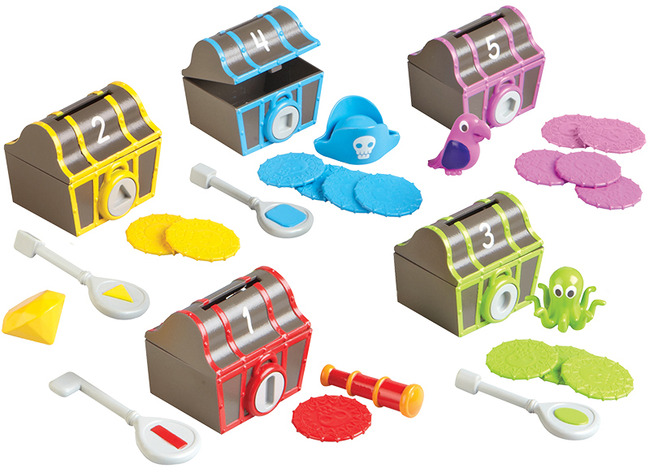 Spel - Sorteerspel - Learning Resources Sorting Surprise Pirate Treasure - Schatkisten - Per Spel