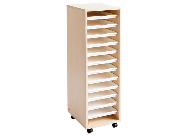 Kast - Kolomkast - Nathan - 12 Uitneembare Schappen - Beuk - Per Stuk