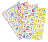 Stickers - pasen - 16 bogen - 952 stuks