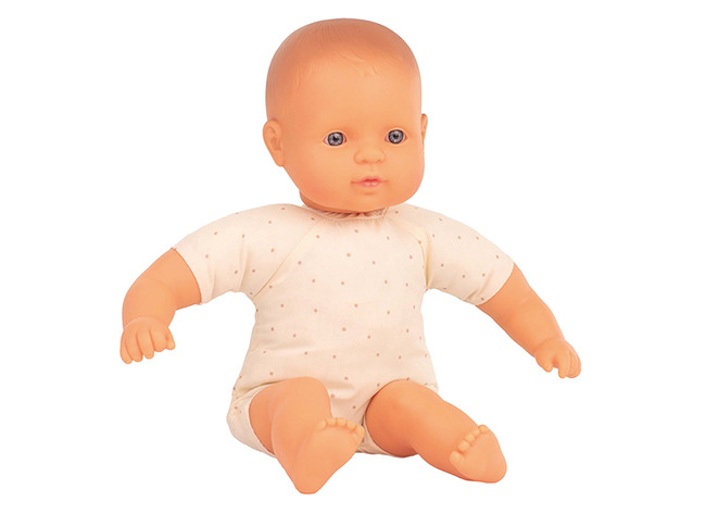 Poppen - Babypop - Miniland - Europees - Zonder Haar - Zacht - 32 Cm - Per Stuk