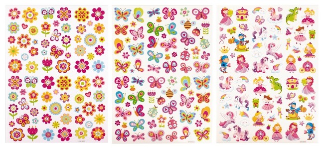 Stickers - Sprookjesland 3 Bogen - 221 Stuks