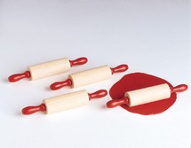 Boetseer - rollen - hout - set/6