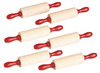 Boetseer - rollen - hout - set/6