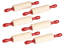 Boetseer - rollen - hout - set/6