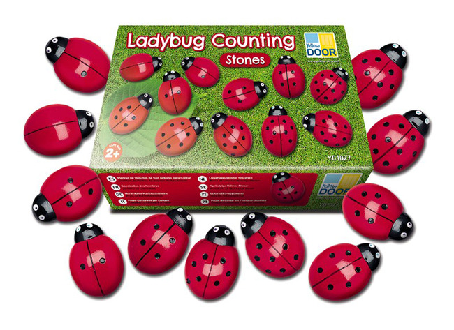 Spel - Rekenspel - Yellow Door Ladybug Counting Pack - Telstenen - Lieveheersbeestjes - Per Spel