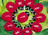 Spel - rekenspel - Yellow Door Ladybug Counting Pack - telstenen - lieveheersbeestjes - per spel