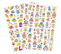 Stickers - robots en ruimte - 2 bogen 154st