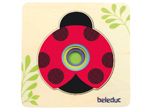 Puzzel - lagenpuzzel - Hout - Beleduc - klein lieveheersbeestje - per puzzel