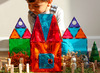 Constructie - MAGNA-TILES - clear colors - deluxe set - 48 stuks