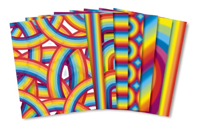 Knutselpapier - Roylco - Regenboogpapier - Motief - Set Van 32