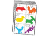 Kleur en vorm - tangram - kunstwerk - set van 700 assorti
