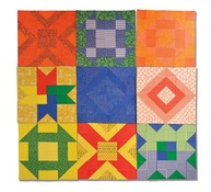 Knutselpapier - Roylco - quilt blocks - set van 18