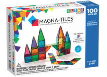 Constructie - magnatiles - clear colors - 100 stuks