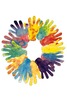 Figuren - handen - Roylco - kleurverspreidend papier - set van 100 assorti