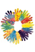 Figuren - handen - Roylco - kleurverspreidend papier - set van 100 assorti