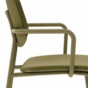 Stoel - Bekleed - Lago - Met Armleuning - zwarte - onderstel zwart - per stuk