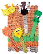 Stokken - Roylco - motieven - dieren - set van 50
