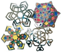 Raamfolie - figuren - Royclo - sneeuwvlokken - set van 24