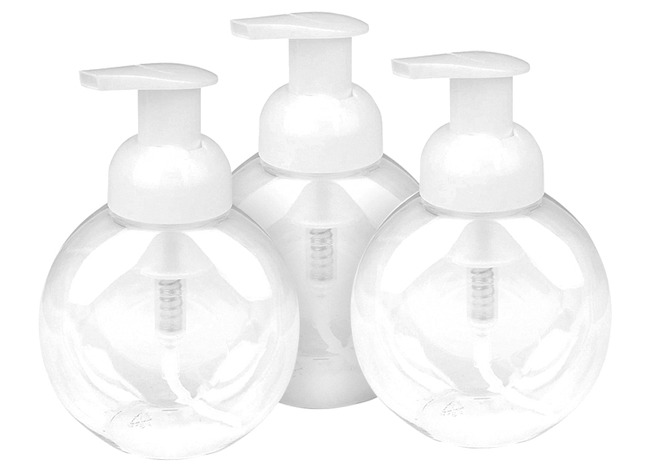 Flessen - Roylco - Kunstof - Met Pomp - Voor Verffoam - Set Van 3