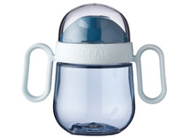 Bekers - antilekbeker - Mepal Mio - 200 ml - eetgerei - blauw - per stuk