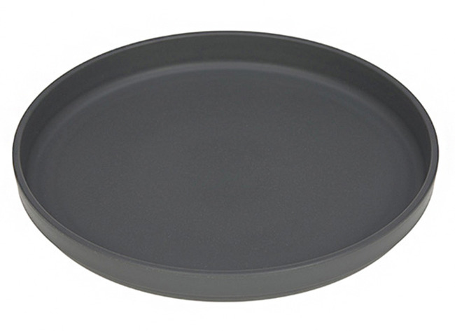 Eetgerei - Bord - Lassig - Bord Met Antislip - Uni - Per Stuk - Antracite - Leverbaar In 4 Kleuren
