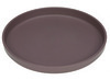 Eetgerei - bord - Lassig - bord met antislip - Uni - per stuk - choco - leverbaar in 4 kleuren
