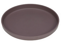Eetgerei - bord - Lassig - bord met antislip - Uni - per stuk - choco - leverbaar in 4 kleuren