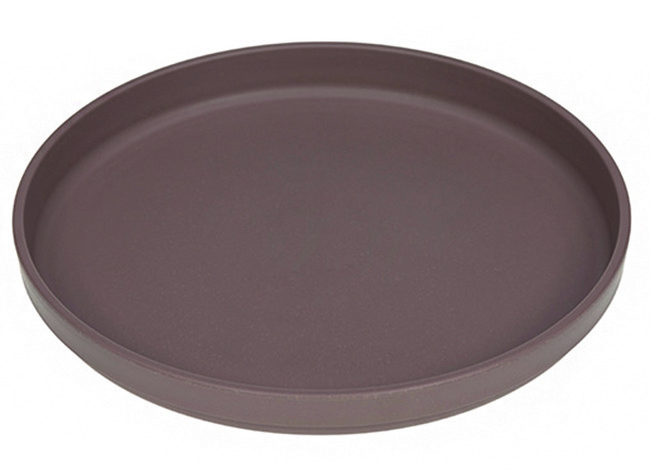 Eetgerei - Bord - Lassig - Bord Met Antislip - Uni - Per Stuk - Choco - Leverbaar In 4 Kleuren