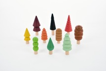 CONSTRUCTIE - COMMOTION EDUCATION - LOOSE PARTS - WOODLAND TREES - SET VAN 10