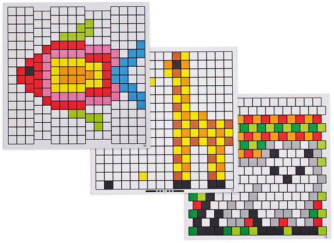 Fijne Motoriek - Megamozaïek Opdrachtkaarten Voor Rn8728 - Set Van 6 Assorti