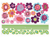 Muurdecoratie - Muurstickers - bloemen - per set