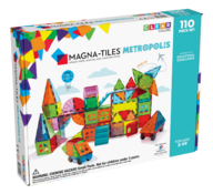 Constructie - magnatiles - clear colors - metropolis - 110 stuks
