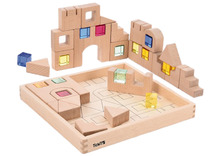 Constructie - tickit - Loose Parts- bouwblokken met transparante onderdelen - 40-delig