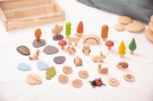 CONSTRUCTIE - COMMOTION EDUCATION - LOOSE PARTS - WOODLAND TRAIL SET - 36-DELIG