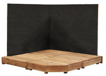 Speelpleinmeubilair - outdoor krijtbord - corner stage - per set