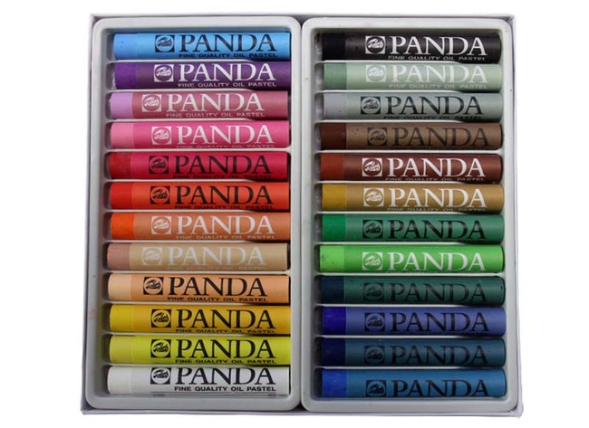 Waskrijt - Talens Panda - Oliepastels - Set Van 24 Assorti