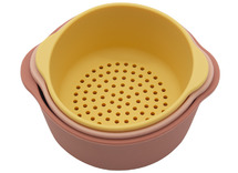 Open-ended - schaaltjes - Inspire My Play - PlayTRAY - Nesting Bowls - coral, yellow - accessoire - per set