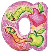 Knutselpapier - Roylco - kleine letters - per set