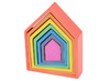 Speelblokken - tickit Rainbow Architect Houses - huizen - set van 7