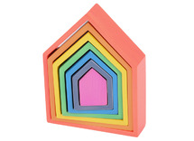 Regenboog reeks - Commotion Education - huizen - set van 7