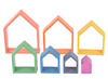 Speelblokken - tickit Rainbow Architect Houses - huizen - set van 7
