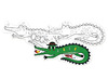 Knutselpapier - Exaclair Graffy Bookmark - krokodil - set van 24 per design