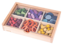 Loose parts - tickit - schatten sorteerkist - set van 109