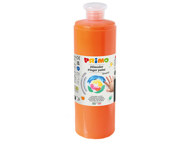 Verf - Vingerverf - Primo - 750 Ml - Oranje - Per Stuk